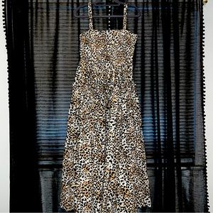 ASOS Design Leopard Print Maxi Dress